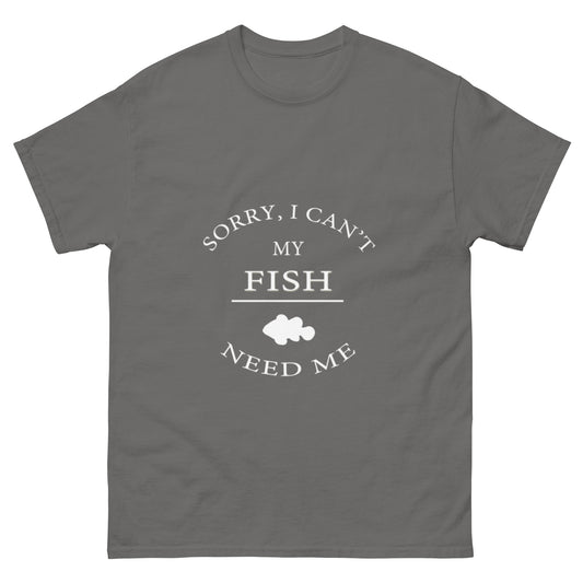 Sorry, I can't T-shirt (white letters)