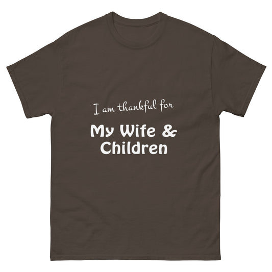 Thankful Wife & Children T-shirt
