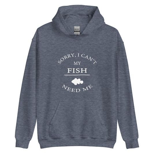 Sorry, I can't Hoodie (white letters)