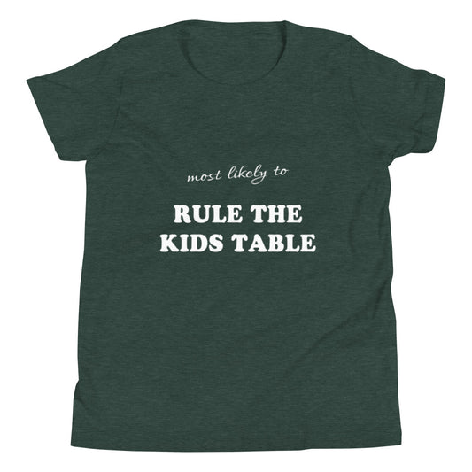 Youth Most Likely Rule Kids Table T-shirt
