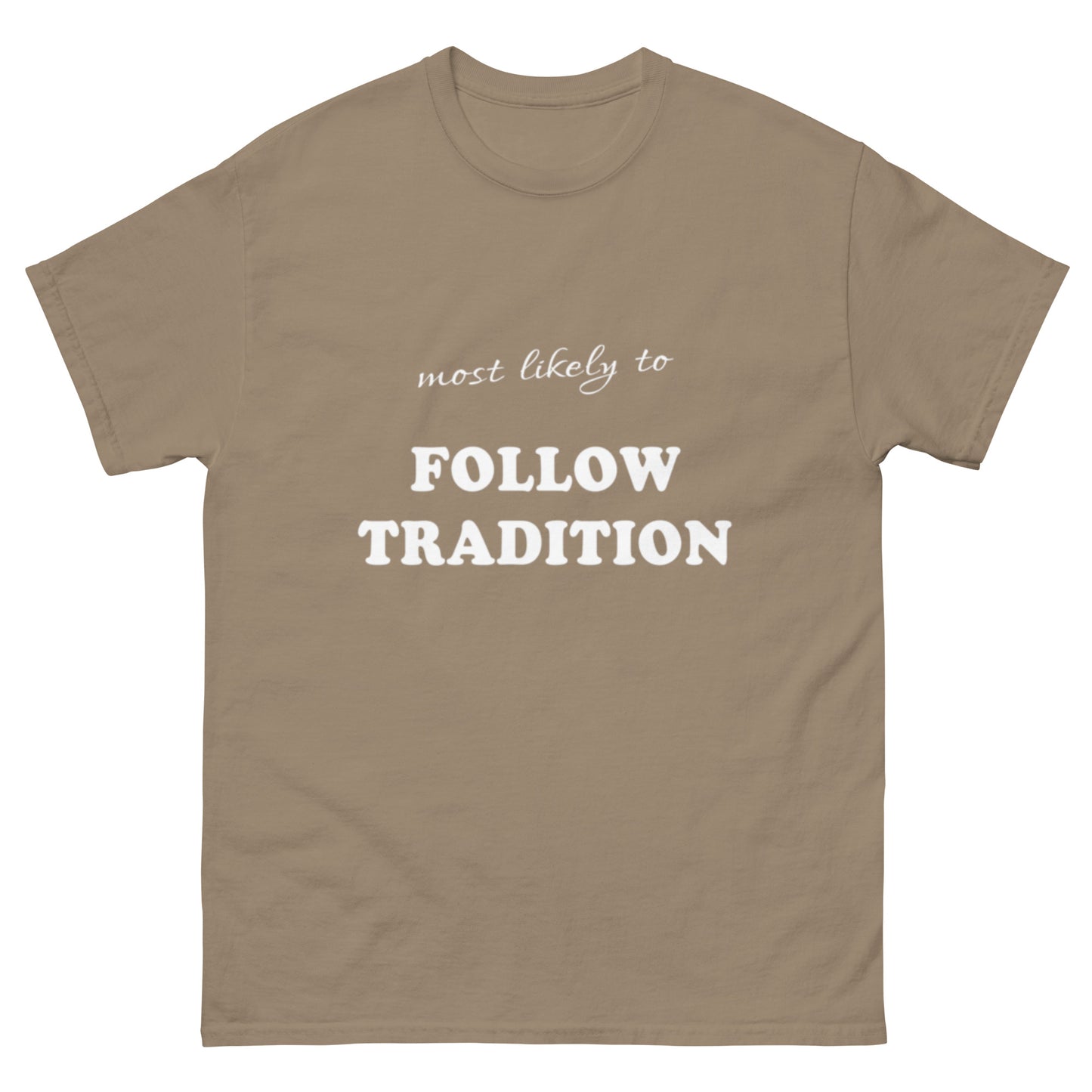 Most Likely Follow Tradition