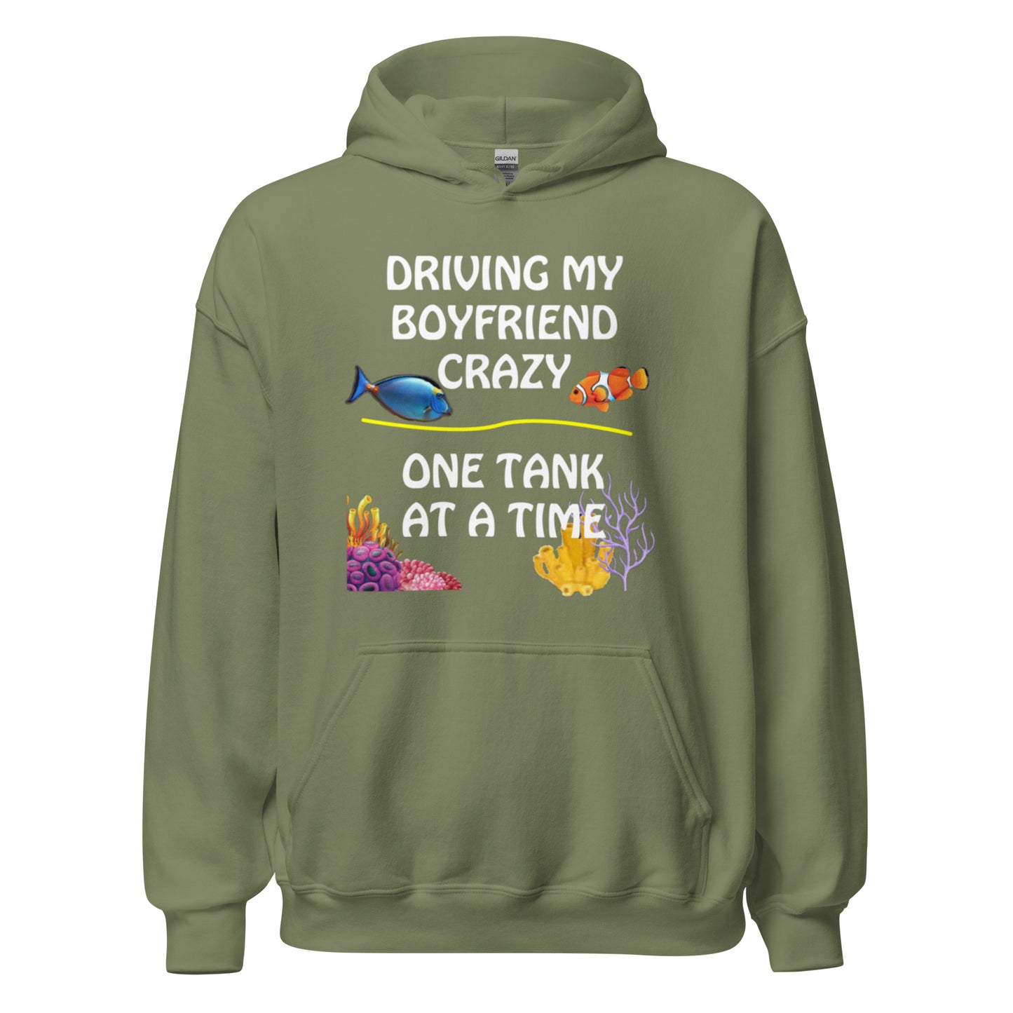 Driving My Boyfriend Crazy Hoodie (White Letters)