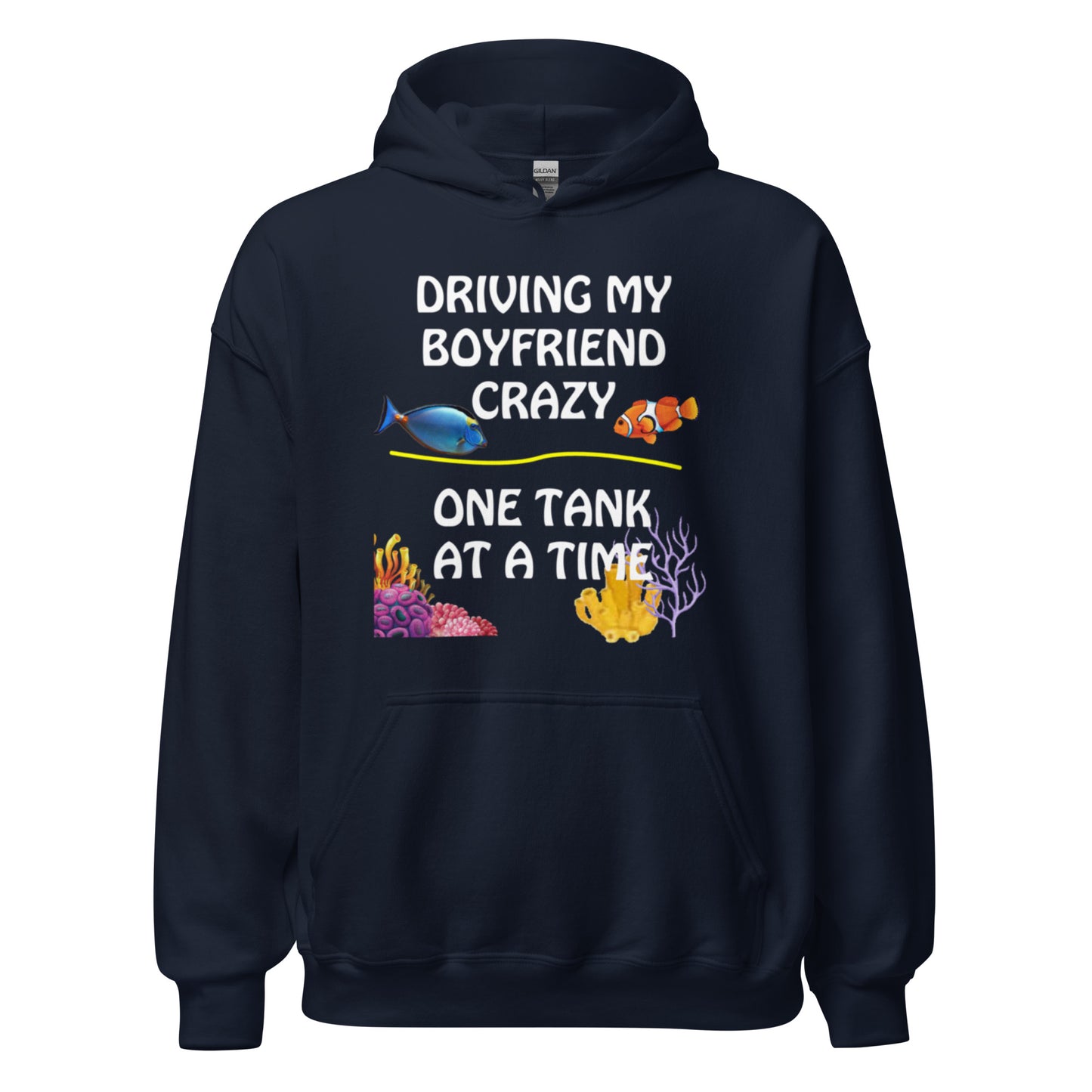 Driving My Boyfriend Crazy Hoodie (White Letters)