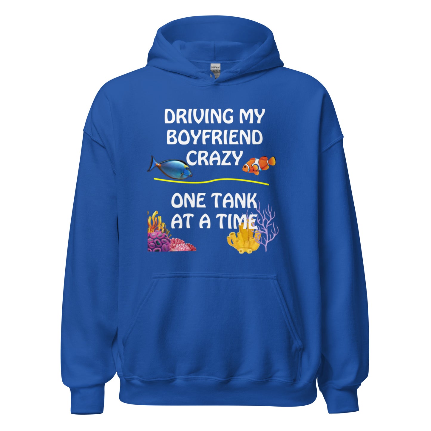 Driving My Boyfriend Crazy Hoodie (White Letters)